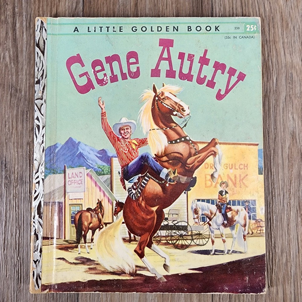 Vintage 1955 Gene Autry Little Golden Book 230 First Edition A Printing Western